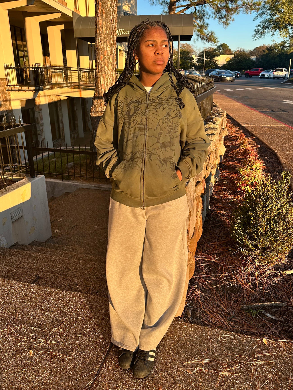 GREEN "FLYIN HIGH" ZIP UP - Fultons